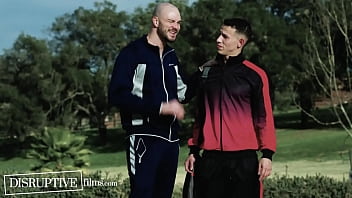 Head coach Cliff Jensen helps athlete Des Irez overcome his narrow mindset and relax his tense muscles before a crucial match