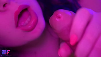 Sensual blowjob and creampie with gentle action