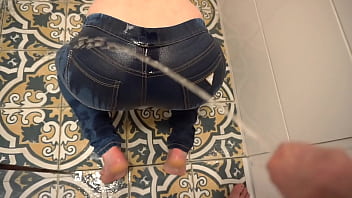 Amateur MILF's unexpected pee play in homemade video