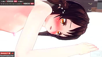 Tiny-breasted anime girl experiences anal and peeing in 2D and 3D